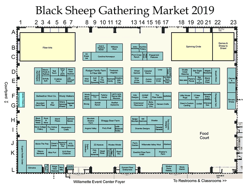 Marketplace Vendors & Map Black Sheep Gathering
